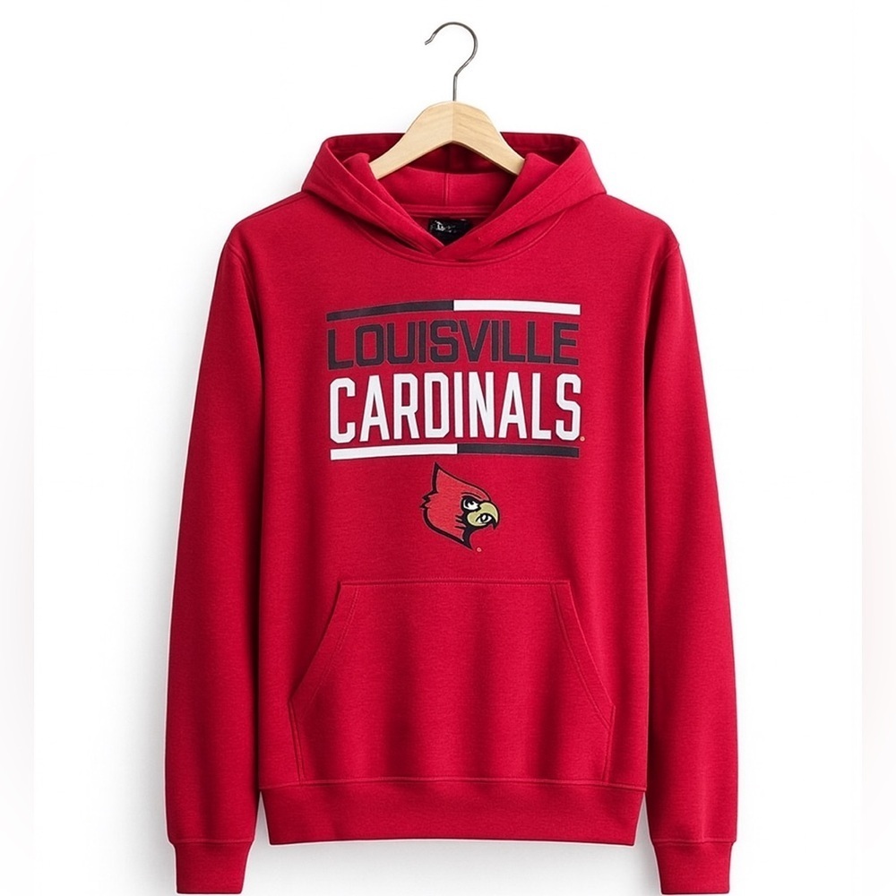 Louisville Cardinals Junior’s Gen 2 Red size XL Mascot hoodie.  NCAA Louisville